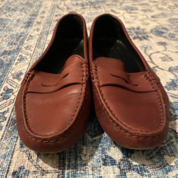 M.Gemi Pastoso Burgundy Leather Loafers Size 6 - Picture 5 of 10